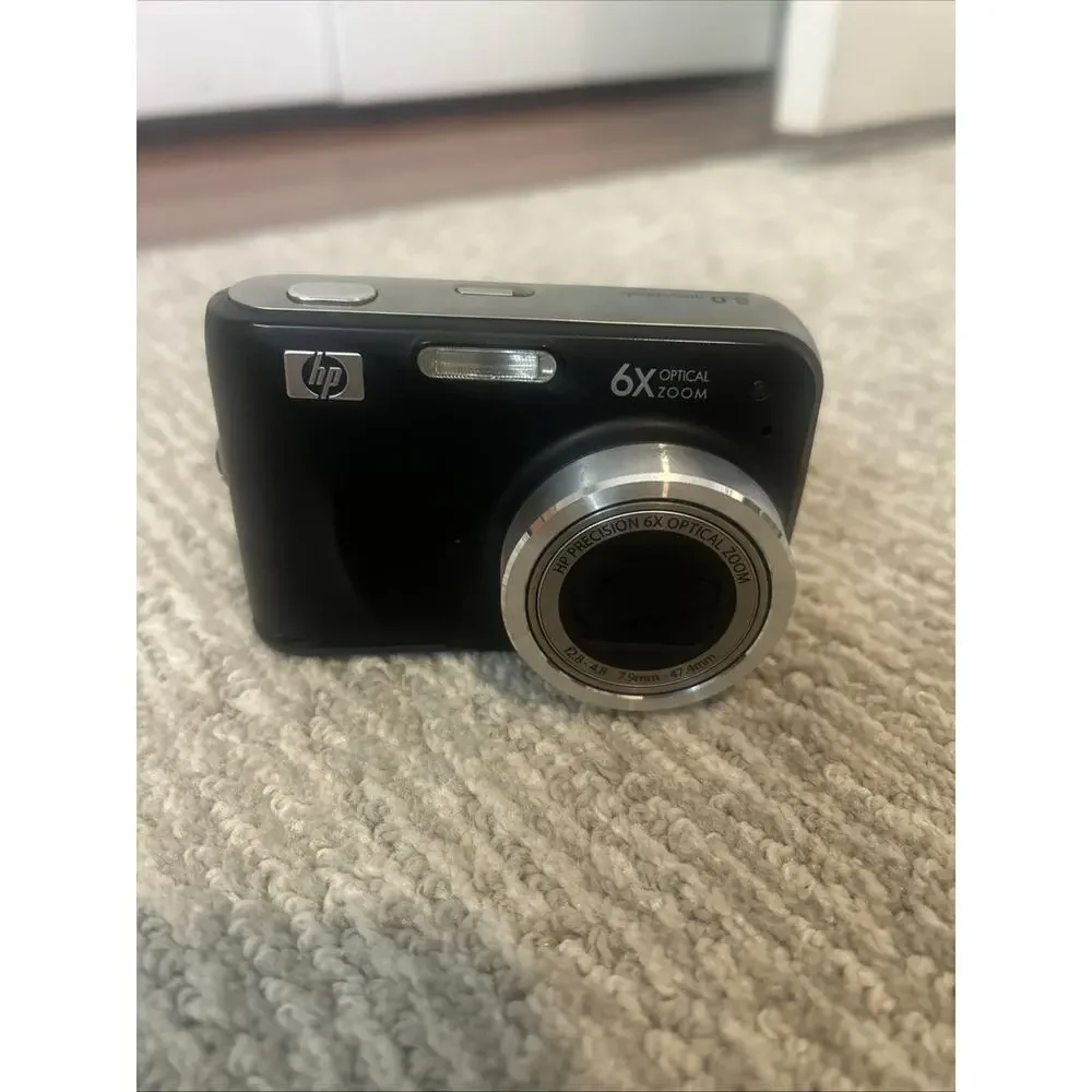HP PhotoSmart Mz67 8.3 MP Digital Camera - Black 6x Optimal Zoom Tested & Works